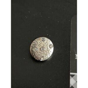 Interchangeable Snap Jewelry Silver Rhinestone Magnolia and Vine Mini Snap